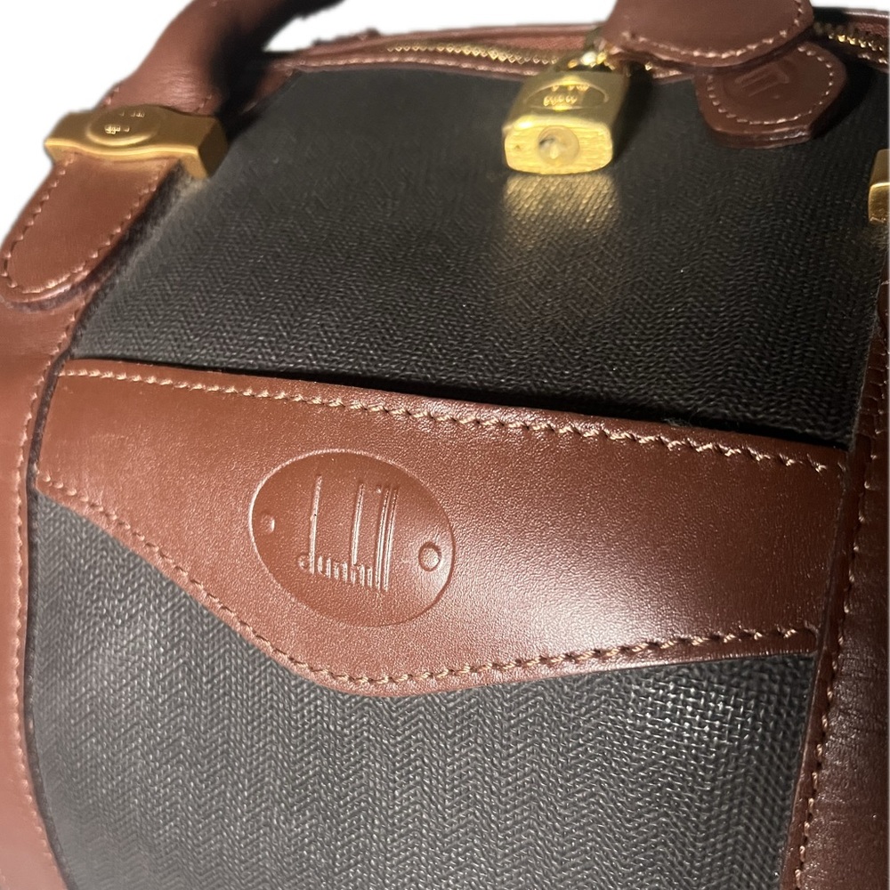 Dunhill Black and Brown Duffel Bag with Lock - Picture 4 of 15